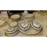 A 19th century part dinner set