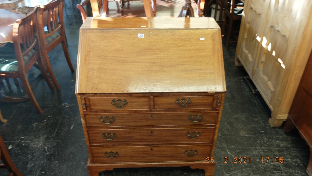 A Georgian Mahogany bureau