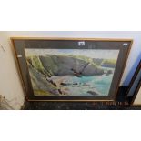 A gilt framed watercolour,