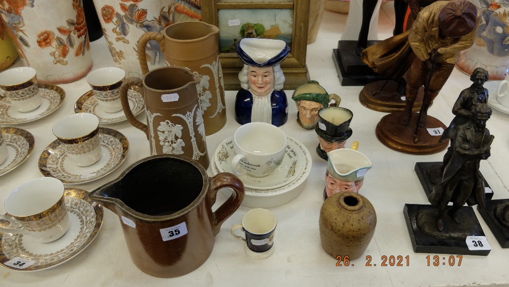 A qty of Doulton and other Stoneware