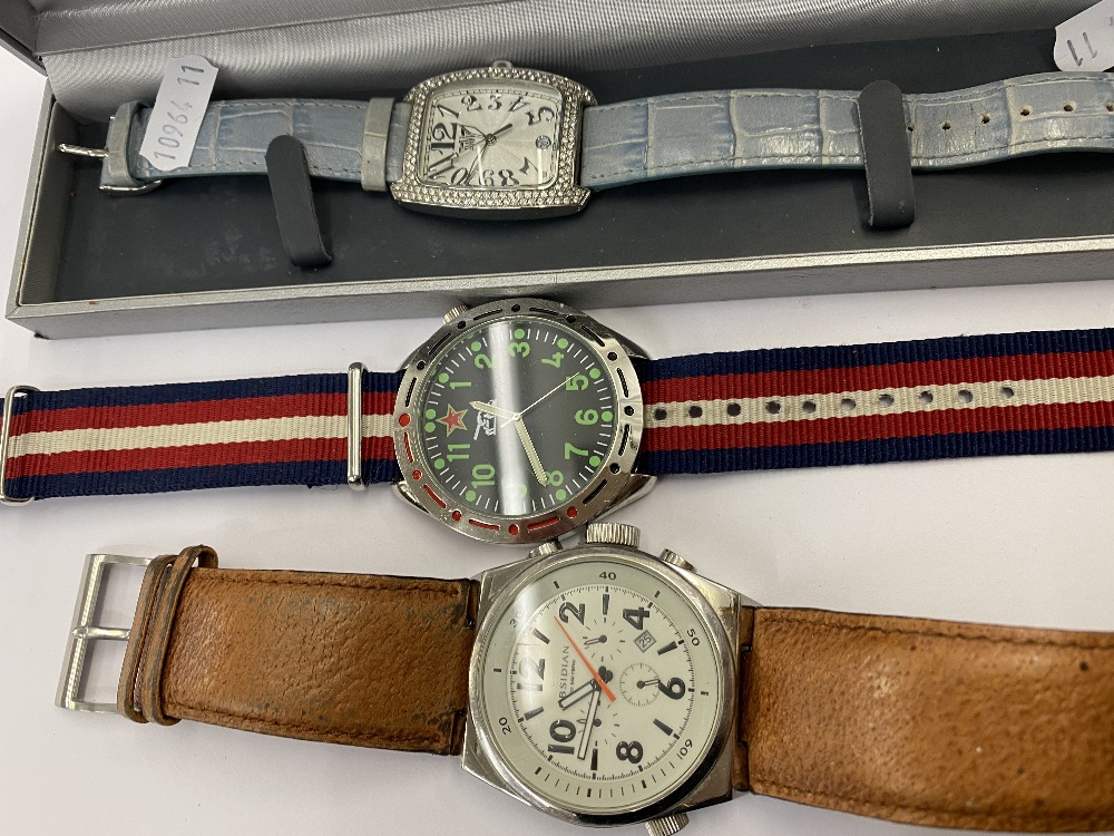 Three assorted watches