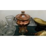 A Victorian copper Samovar