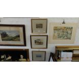 Three gilt framed watercolours