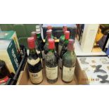 A qty of vintage wine, 1960's and 1970's etc.