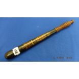 A Victorian truncheon; Crown, Leith Police, VR,