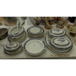 A 19th century part dinner set