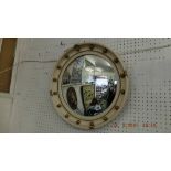 A convex mirror