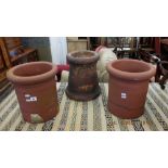 Three Chimney pots