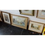 Three framed and glazed watercolours