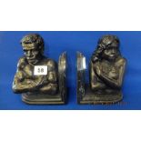 A pair of African bookends
