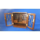 An oak smokers cabinet