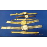 Six assorted watches