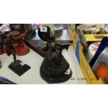 A bronze Artdeco dancing lady