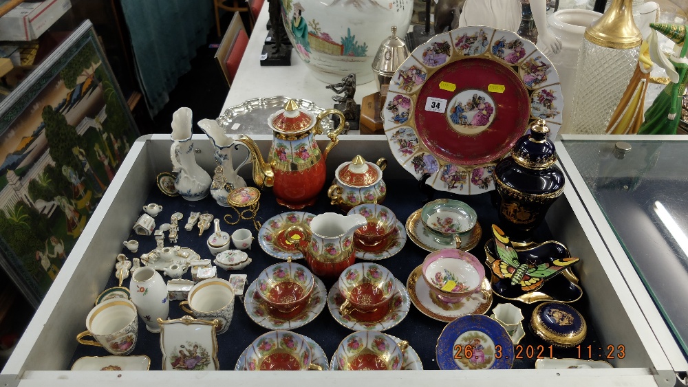 An assortment of continental china etc.