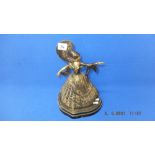 A bronze Artdeco dancing lady