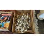 A qty of assorted flatware