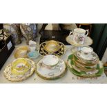 A qty of assorted china inc. Limoges, Minton etc.