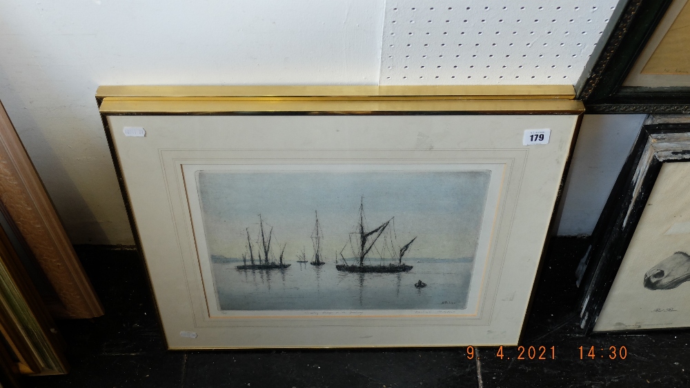 Two limited edition lithographs, seascapes, - Image 2 of 2