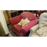 A Laura Ashley pink upholstered armchair