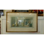 A gilt framed picture,