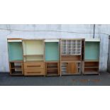 Five mid-century shop units,