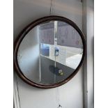 An oval mirror