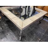 A designer coffee table