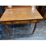 A Victorian mahogany side table