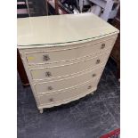 A Louis style chest of four drawers