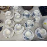Six Royal Albert duo's and six others