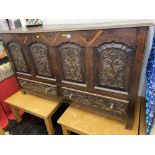 An 18th century Oak Mule chest