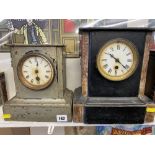 Two old mantle clocks