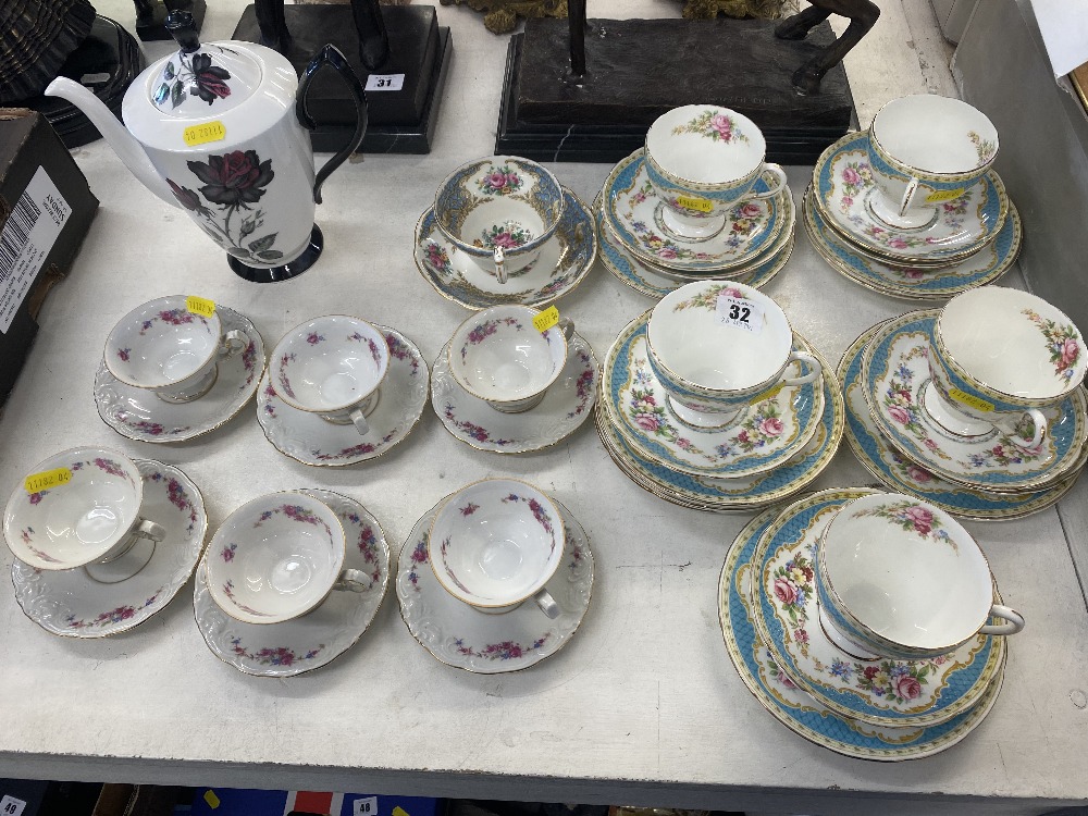 A qty of assorted china, 1850 approx.