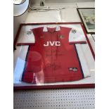 An Arsenal framed and signed shirt, 1997,