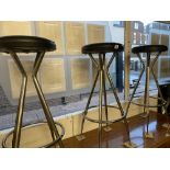 Three bar stools (one a.