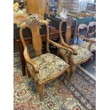 Two large carver chairs