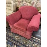 A Laura Ashley pink upholstered armchair