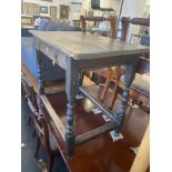 A 17th/18th century Oak side table