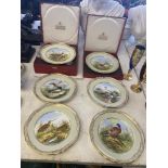 A set of six Spode wall plates