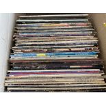 A qty of records, Pink Floyd, David Bowie, Dire Straits, Rock LP's etc.