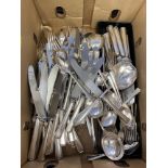 A print set of Silver plated cutlery