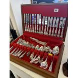 A canteen of silver plated cutlery