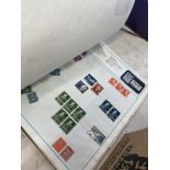 A stamp album and contents