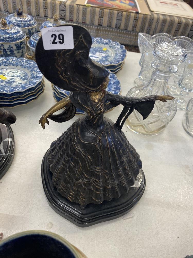 A bronze Artdeco dancing lady