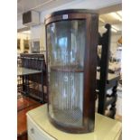 A Mahogany bow front corner display cabinet