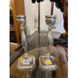 A pair of hallmarked Silver candlesticks