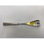 A hallmarked Silver shoe horn