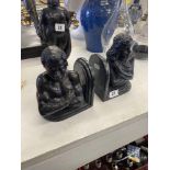 A pair of African bookends