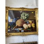 A gilt framed watercolour still life,