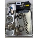 Six assorted Silver items inc.